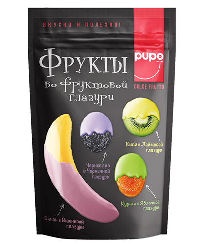 Doypack of Pupo dried fruit
