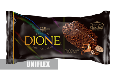 Roll packaging for Dione ice cream