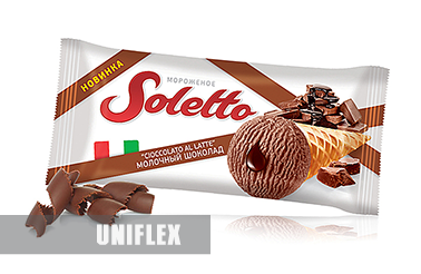Soletto ice cream web packaging